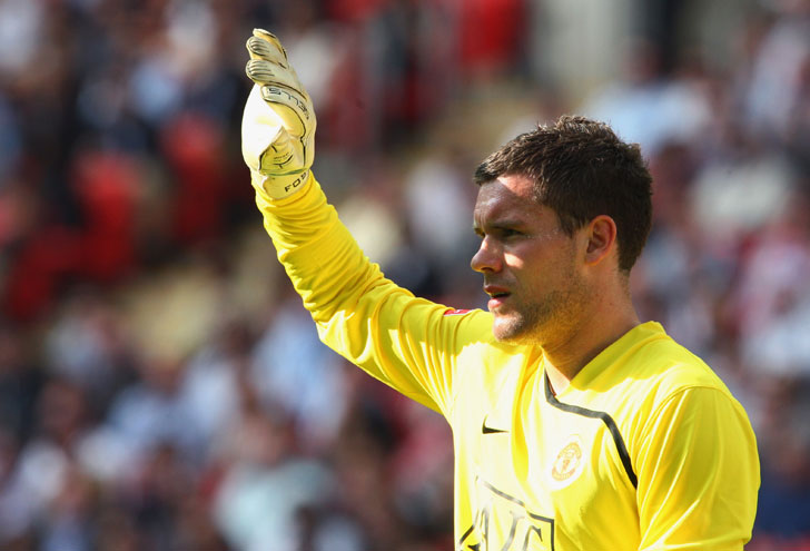 Ben Foster in Manchester United colours Ben Foster in Manchester United colours