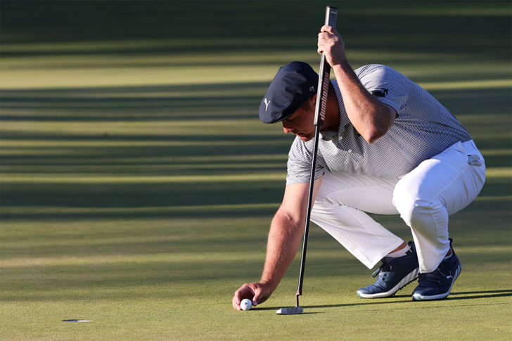 Bryson DeChambeau in action Bryson DeChambeau in action