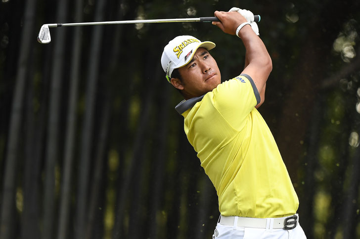 Hideki Matsuyama in action Hideki Matsuyama in action