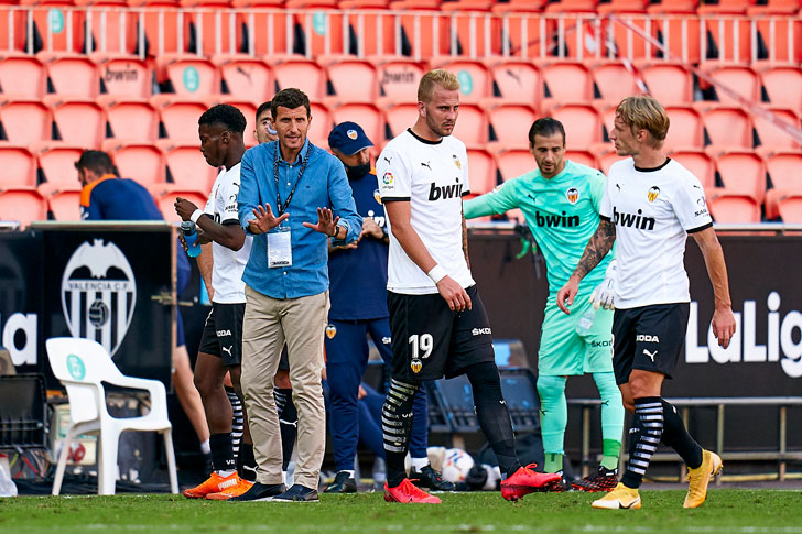 Javi Garcia - Valencia manager Javi Garcia - Valencia manager