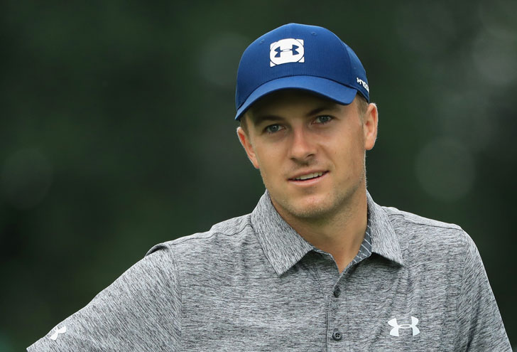 Jordan Spieth in action Jordan Spieth in action