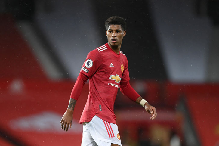 Manchester United forward Marcus Rashford Manchester United forward Marcus Rashford