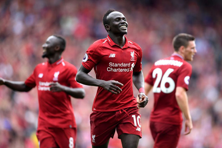 Sadio Mane in action for Liverpool Sadio Mane in action for Liverpool