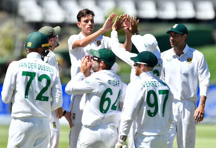 South African team celebrate South African team celebrate