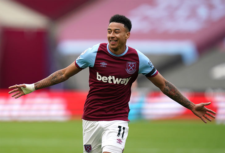 West Ham United midfielder Jesse Lingard West Ham United midfielder Jesse Lingard