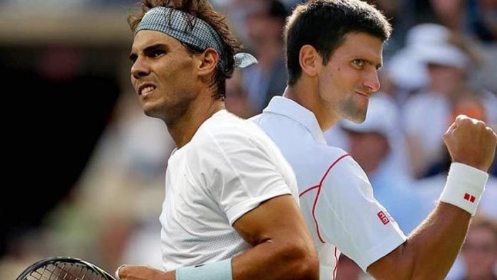Rafael Nadal and Novak Djokovic Rafael Nadal and Novak Djokovic